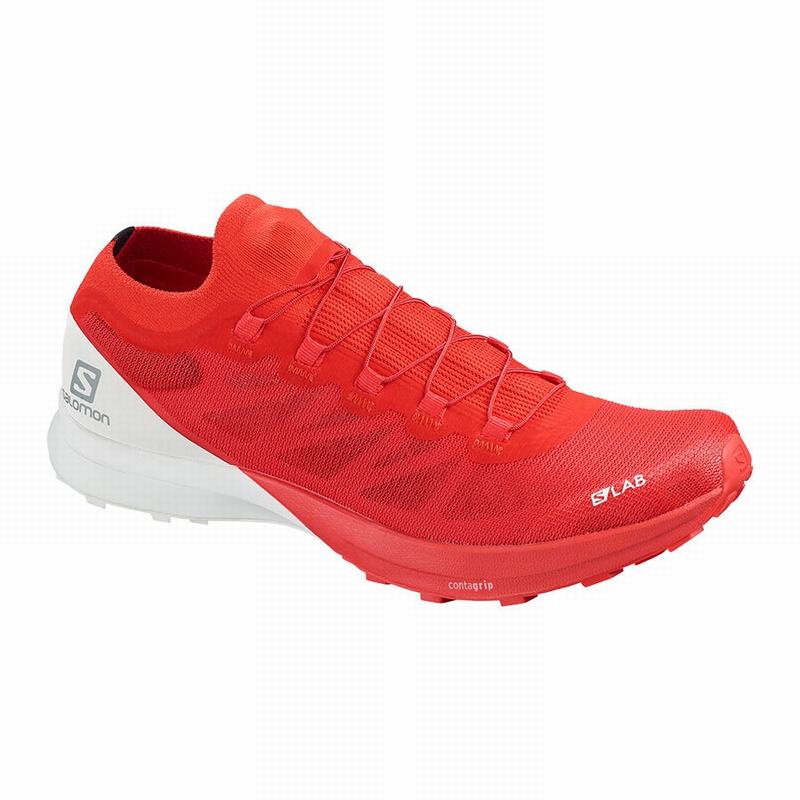 Salomon S/LAB SENSE 8 Zapatillas Trail Running Hombre - Rojas / Blancas - Colombia (43917-XNBM)